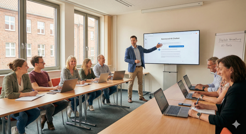 KI-Schulung in einer Gemeindeverwaltung